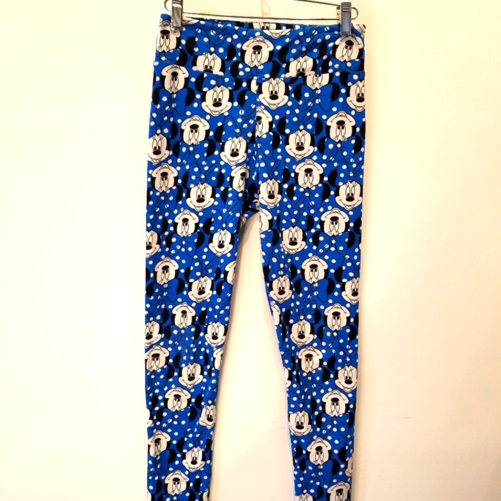 LulaRoe Minnie Mouse Stretch Athletic Leggi Lightweight Women's One Size Fit All